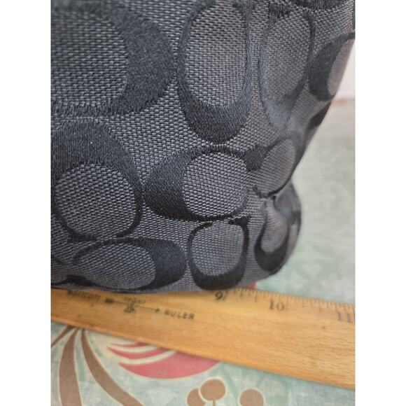 Coach Purse G0768-11438 BLEECKER Signature Series Leather Canvas Bucket Bag - Picture 15 of 16